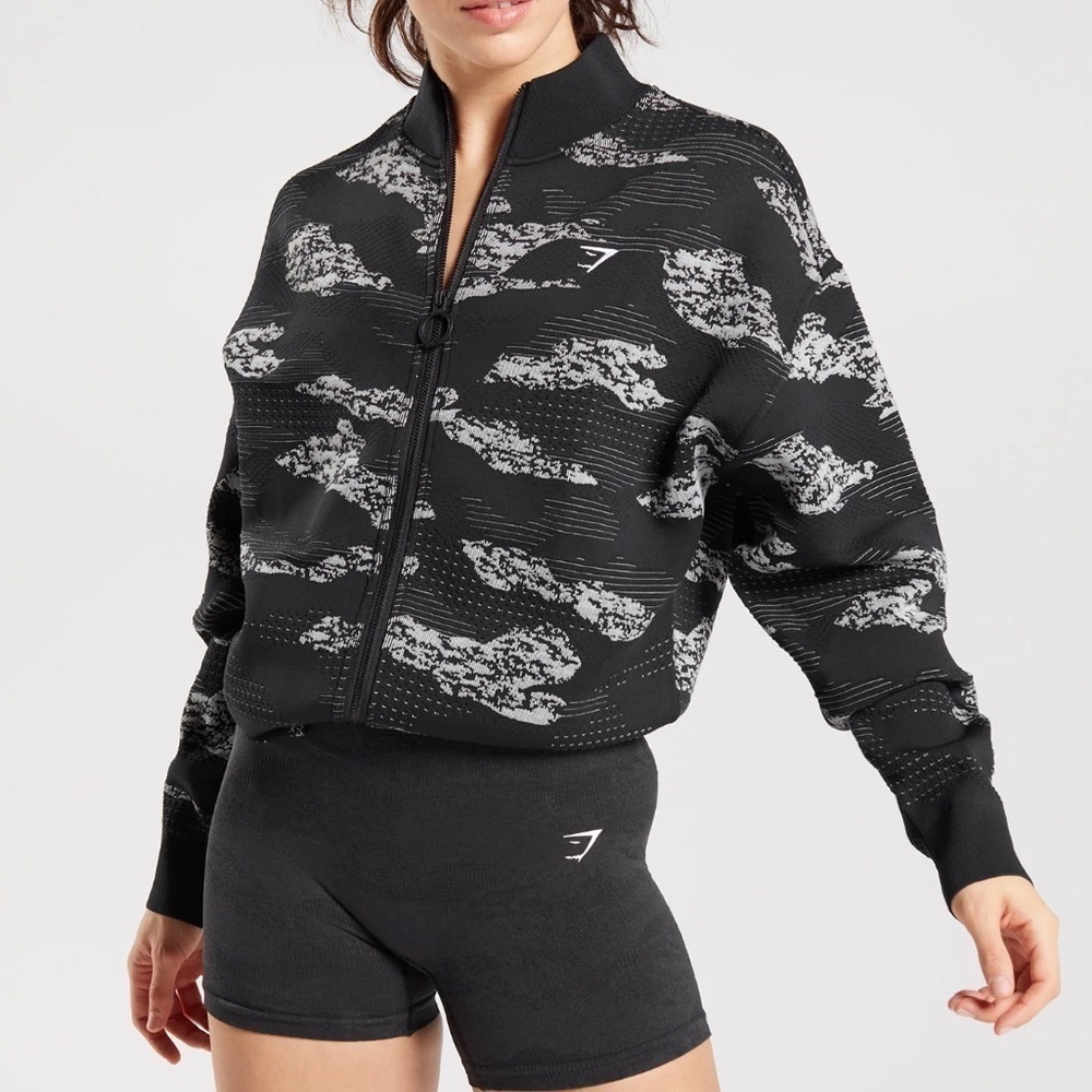 Gymshark adapt seamless camo jacket